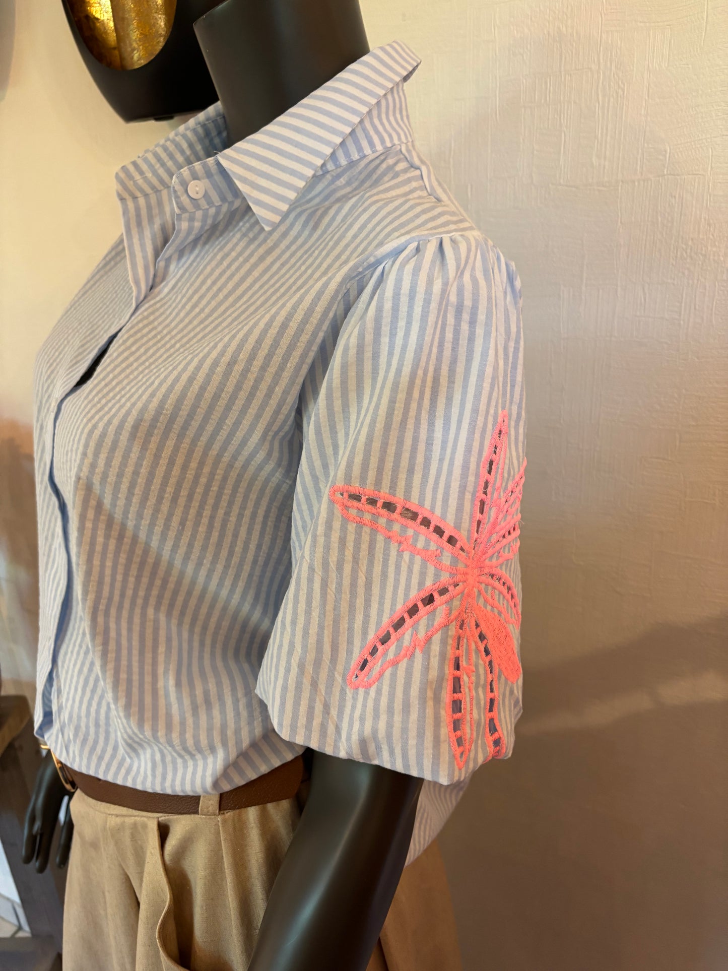 gestreepte blouse hawai SMALL