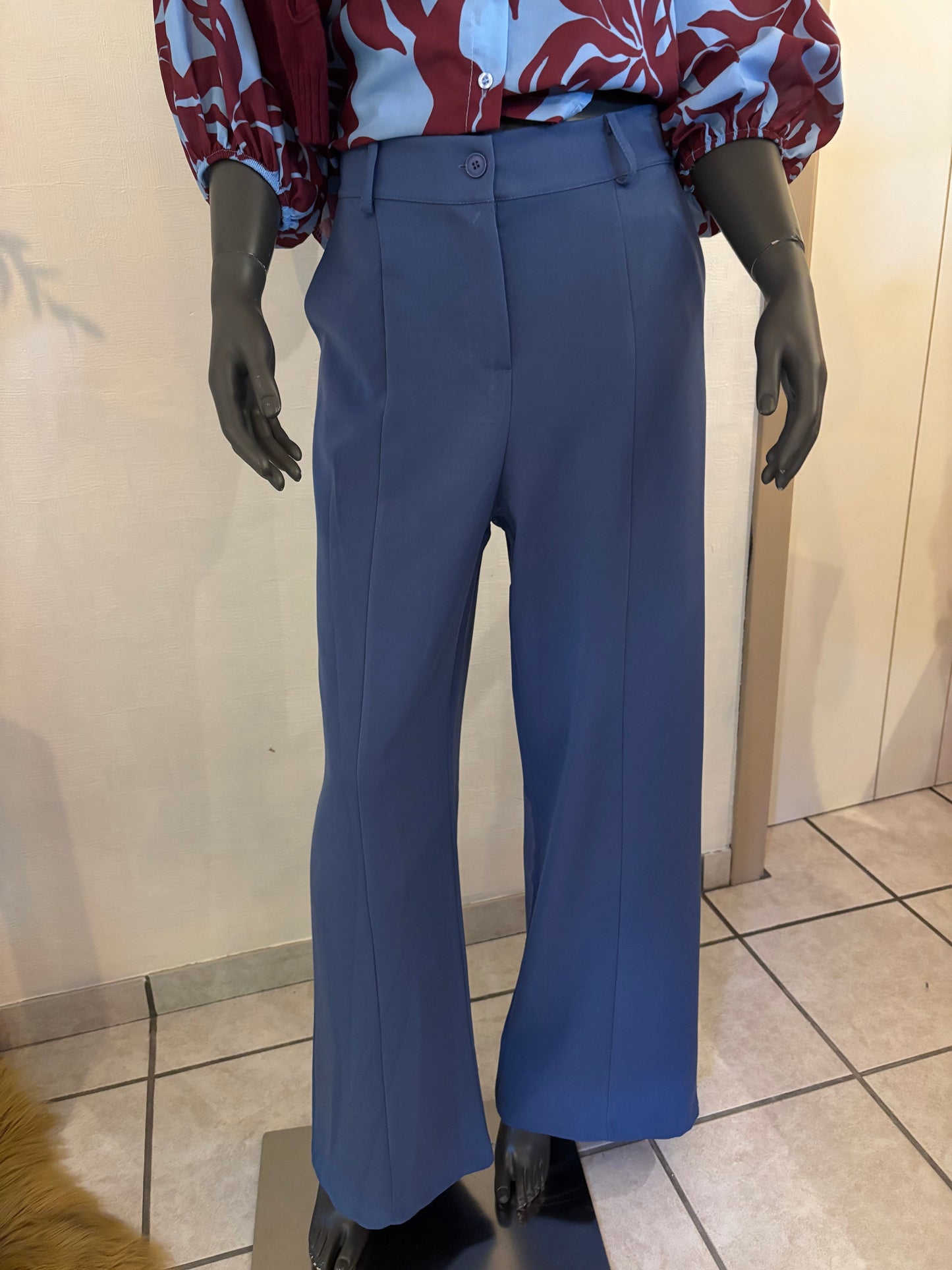 geklede blauwe broek M/L