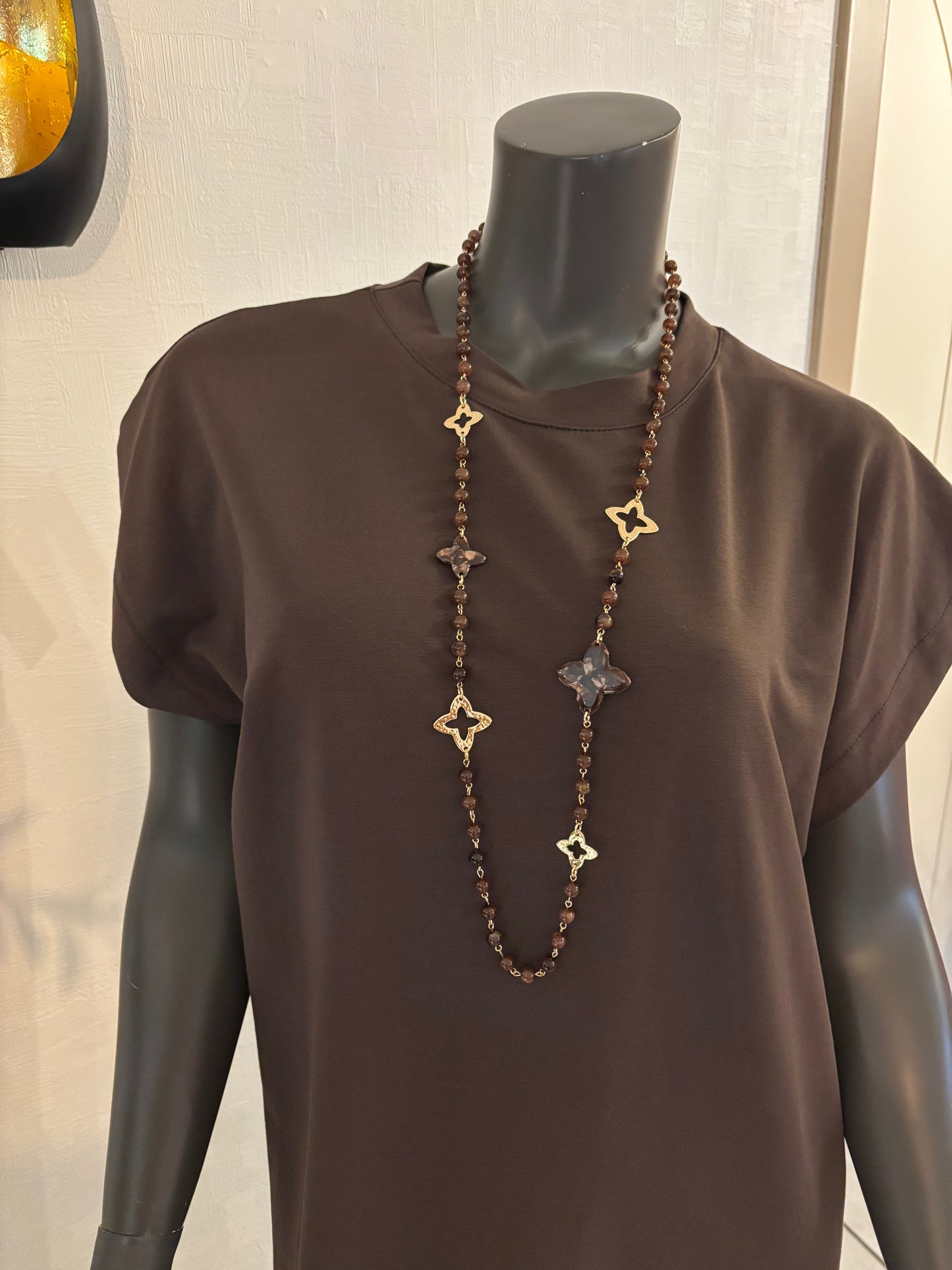 Bruine ketting - ruit