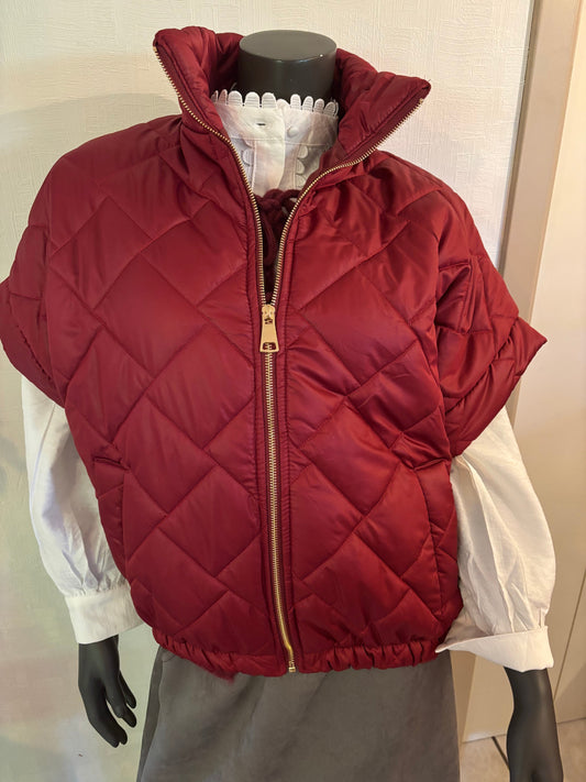 Burgundy met rits TU